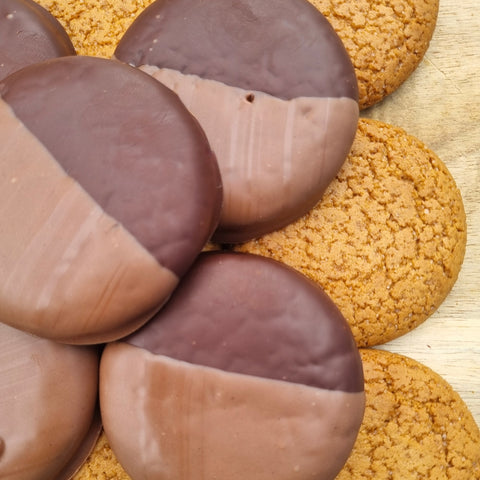 Dipped Gingernut Biscuits