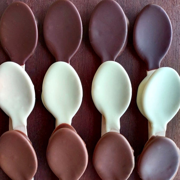 Chocolate Dipped Spoons