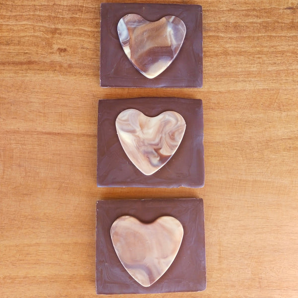 Marble Milk + White Heart