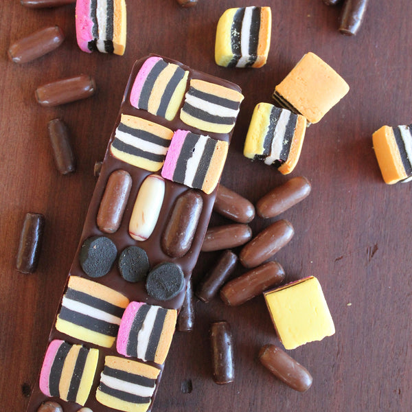 Dark Chocolate Long Bar with Licorice