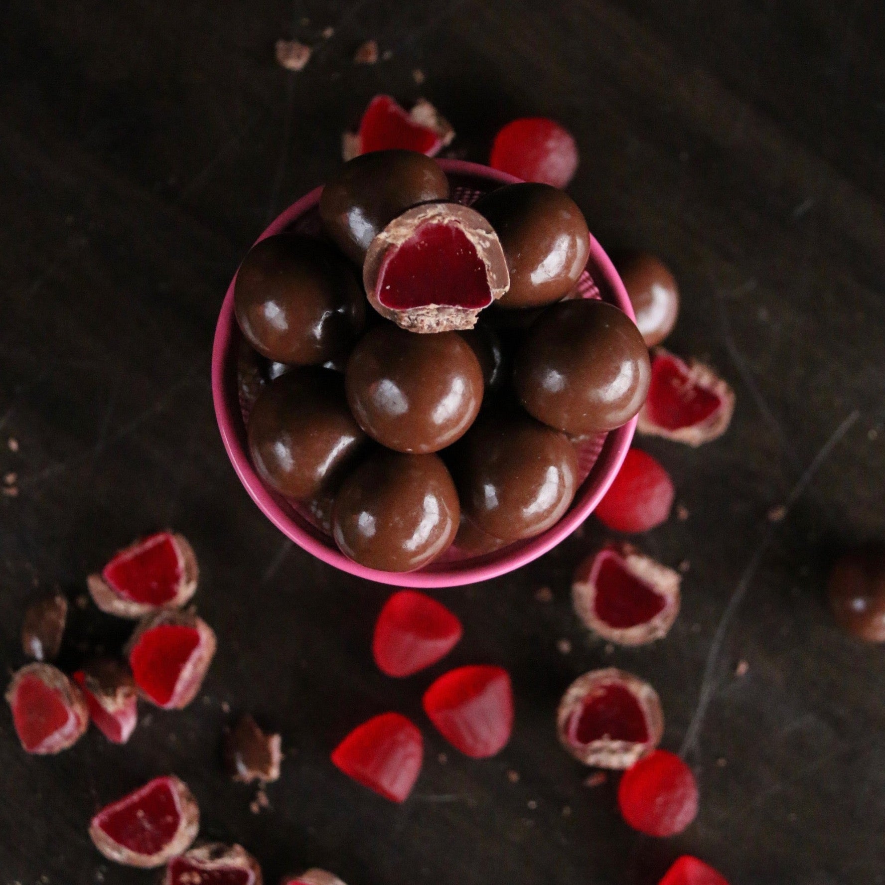 Red Raspberry Lollies ALL BLOCKS Page 2 - Temper Temper Fine Chocolate